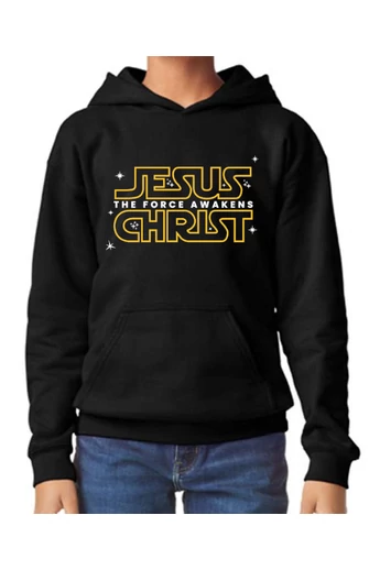 Gyermek unisex pulóver, "Jesus Christ - The Force Awekens" mintával
